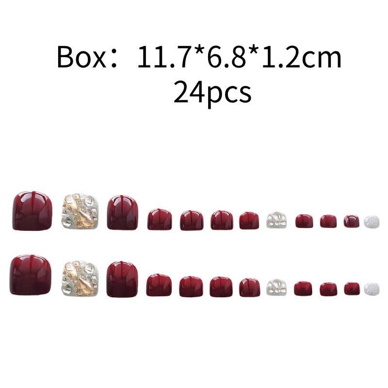 

Носимые ногти Женские накладки для пальцев ног Красота Съемные Прочные Модные Продвинутые