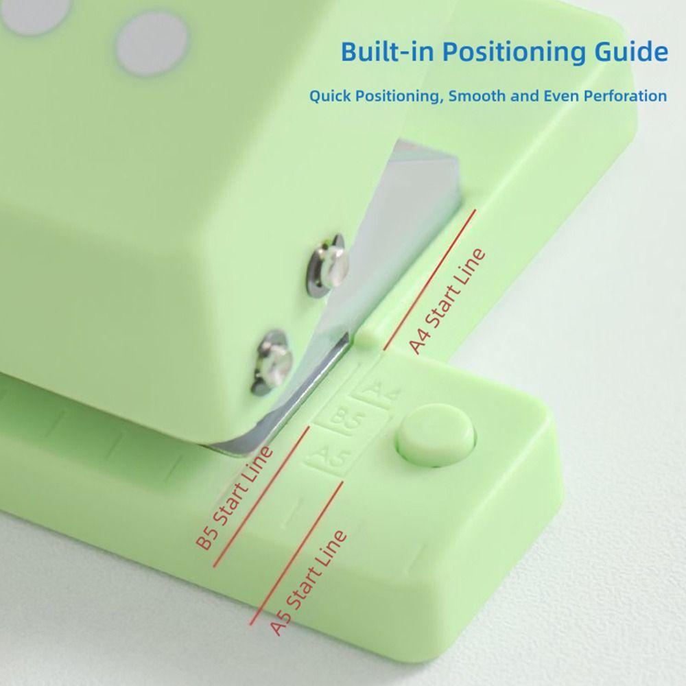 3/5-Hole Hole Punching Machine Mini Size DIY Book Page Stitcher Paper Hole Puncher Book Binding