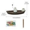 Halloween Skeleton Ship Incense Holder Resin Ghost Incense Burner Rack Gothic Censer Ornament Zen Meditation Decor For Bedroom