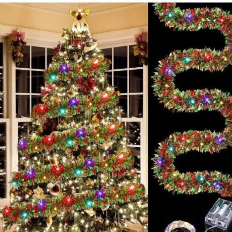 

5/10M Christmas Color Strip Light String Ribbon Fairy Lamp Xmas Tree Ornaments Home Decoration DIY Garland Happy New Year Gift 5M
