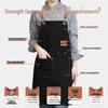 Tablier en toile imperméable avec logo personnalisé: Vêtements de travail résistants à la saleté et à l'huile pour cuisines et restauration