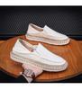 2025 Men's Casual Slip-On Canvas Shoes: Trendy Fisherman Style, Breathable, Two-Way Wear