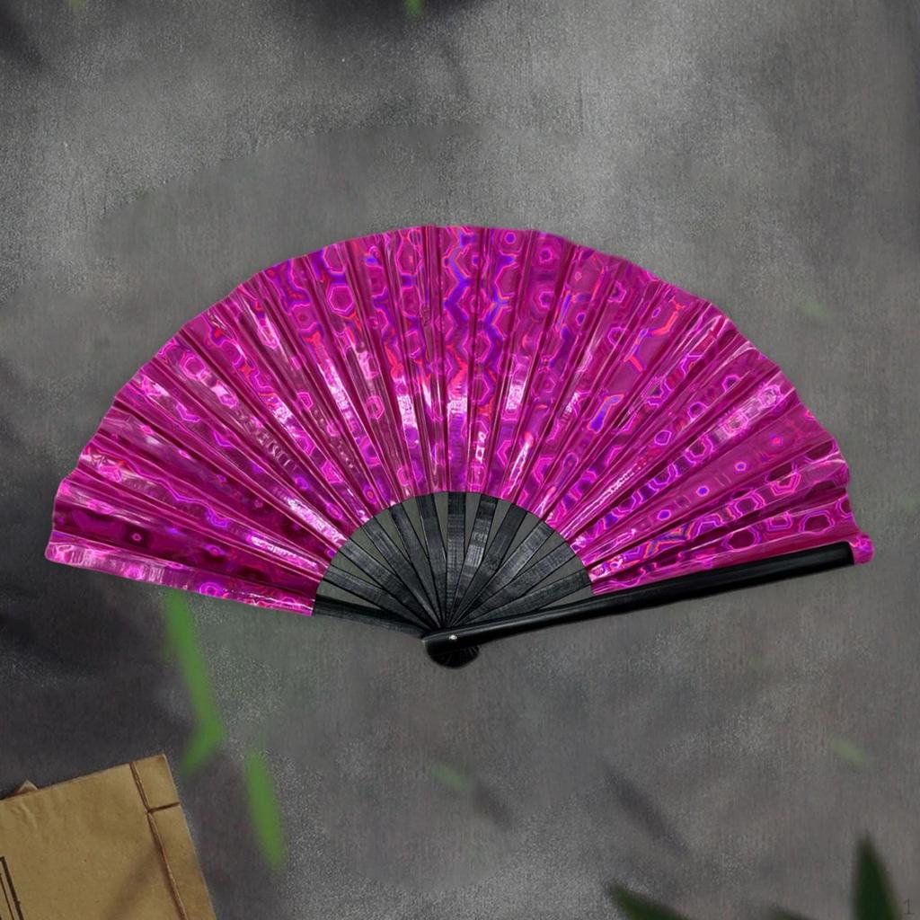 Line Dance Popping Fan Craft Hand for Party Supplies Theater Dancing Props