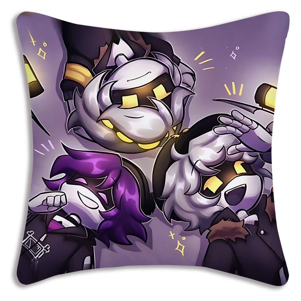 Horror Comedy M-Murders Drones Pillow Covers Cartoon Sofa Decorative Home Double-Sided Printing Short Plush Cute Cushion Cover