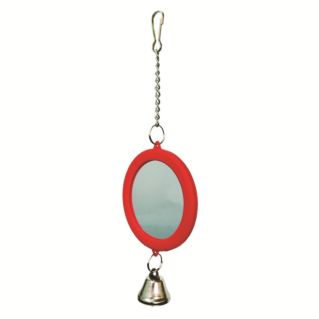 Parrot Toys Bird Toys Mirror: Round Bird Mirror