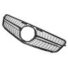 Diamant-Kühlergrill für Mercedes Benz W204, silberfarbener schwarzer Grill für Benz C-Klasse 2008–2014