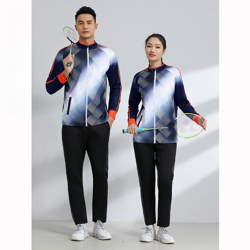 Badminton Tennis Uniforms Athleticwear Jackets Autumn and Winter Mens and Womens Jacket Suits Group Appearance Uniforms Award Uniforms