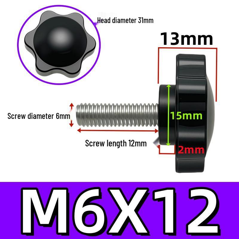 Adjustable Plum Blossom Plastic Head Star Handle Screw Bolt