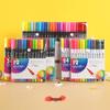 Washable Soft Tip Watercolor Markers - Double-Ended Paintbrush Pens Set for Kids