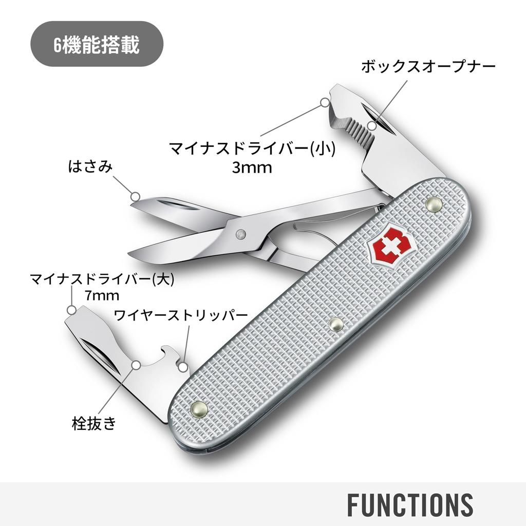 Victorinox Companion Slim Alox Perfect for Outdoor Emergency and Model Multi-Tool, 6-Function, Swiss-Made, Compact, Camping, Preparedness, Survival,