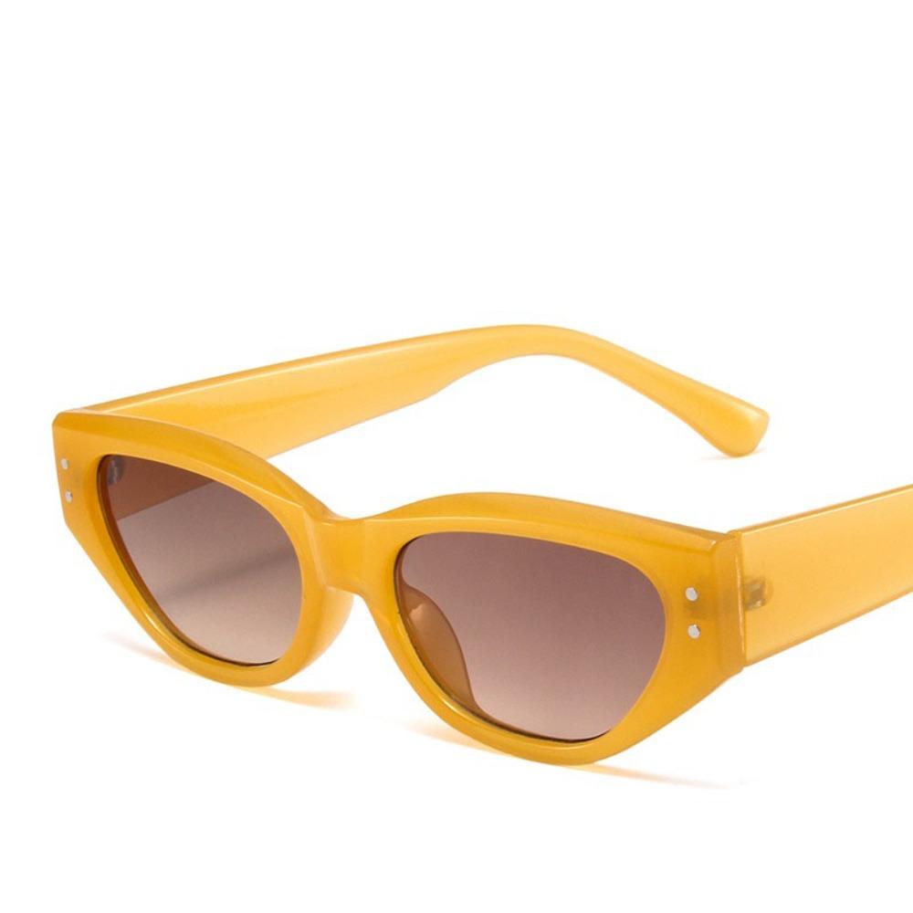 UV400 Cat Eye Sunglasses Rice Nail Outdoor Sport Sunglasses Vintage Rhombus Sunglasses  Streetwear