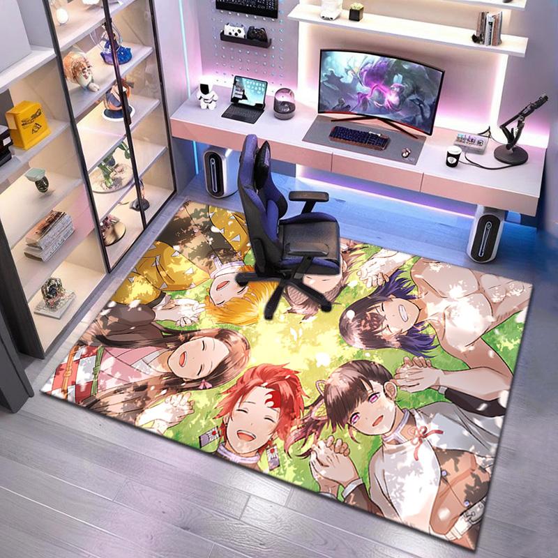 Japanese manga artist Koyoharu Gotouge's Demon Slayer carpet is suitable for living room and bedroom doormats office balcony decorative rugs H9