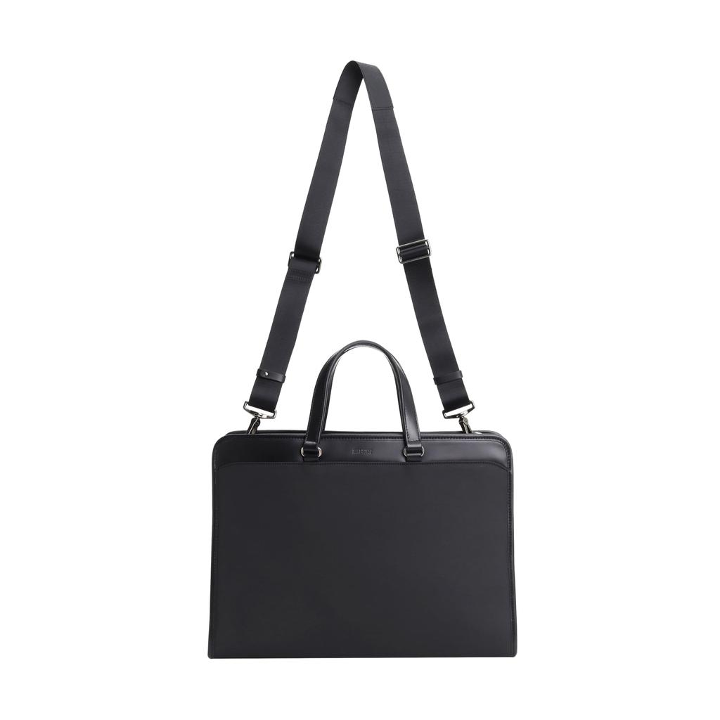 Mackintosh Philosophy Men's "Balminic" Briefcase, B4 File Compatible, 14.0-inch Capacity, Freestanding, with Shoulder Strap, No. 17656