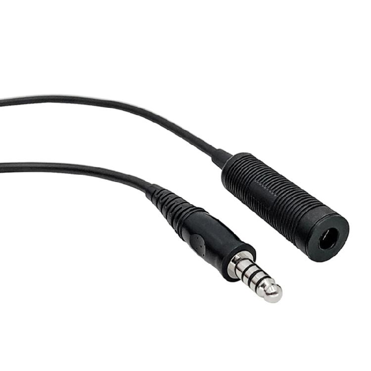 Headset Replacement Spring Cable Cord for Helicopter Headset 7.1mm to U174/U