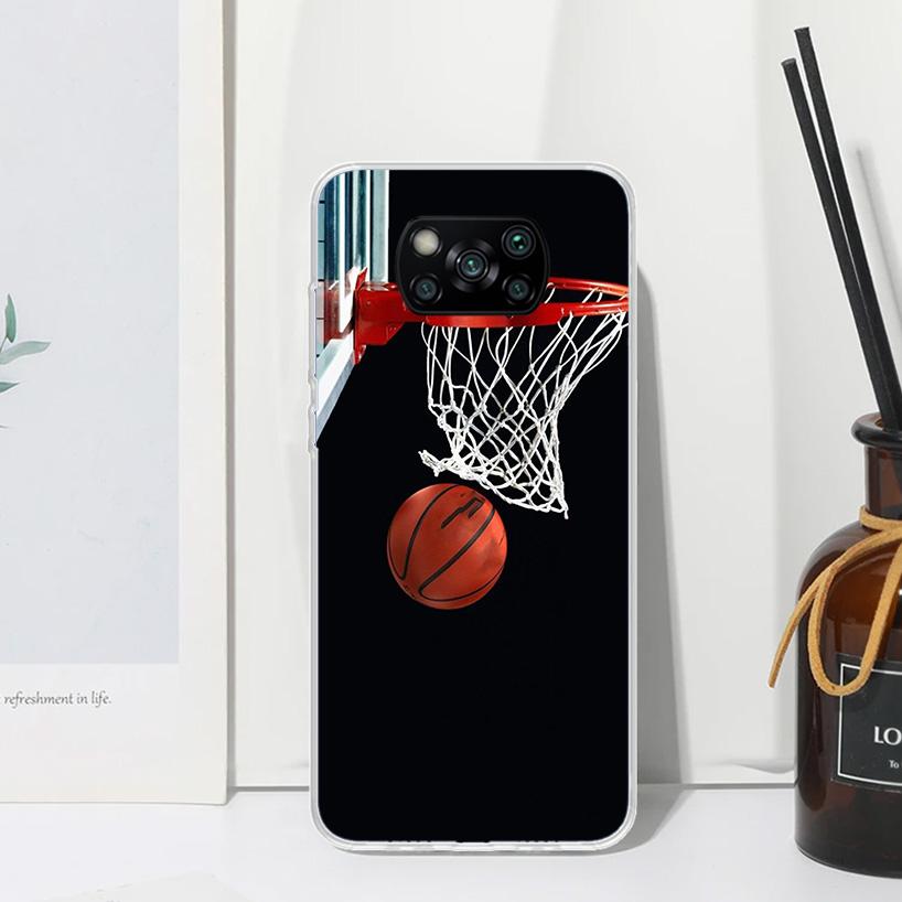 Basketball Basket Play Phone Case For Xiaomi Poco X7 X6 X5 X4 X3 Nfc F6 F5 Pro F4 Gt F3 F2 F1 M5S M4 M3 Art Fundas Back Cover