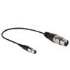 Mini XLR 3pin Female to XLR 3pin Female Audio Cable for Cameras SLRs Standard Microphone Connection