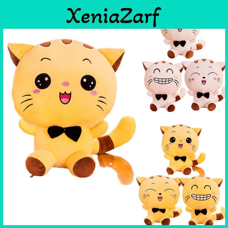 Adorable Cat Kitty Plush Toy Mascot Stuffed Animal Doll New Year Gift Decor