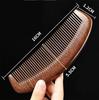 Natural Black Golden Sandalwood Anti-static Comb for Men & Women - Portable Wooden Comb for Long Hair