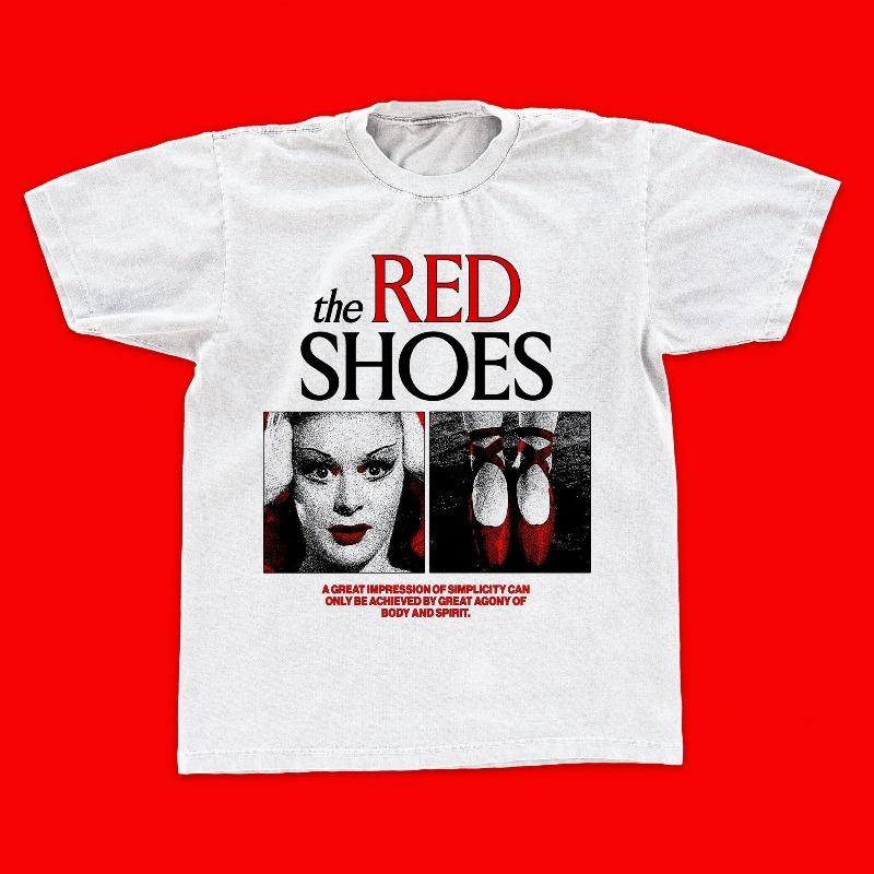 The Red Shoes Movie Graphic T-shirt Classic Film Teeshirt Ballet Top Criterion Collection Movie Merch Streetwear