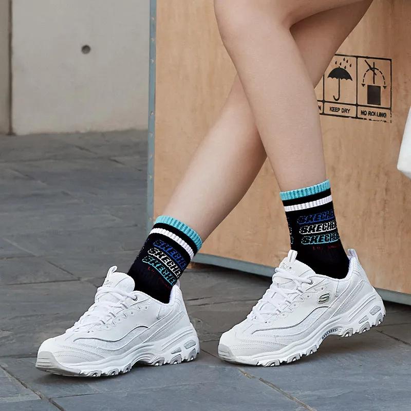 Skechers D'LITES White Women's (Unisex) Chunky Sneakers 11959 WHT