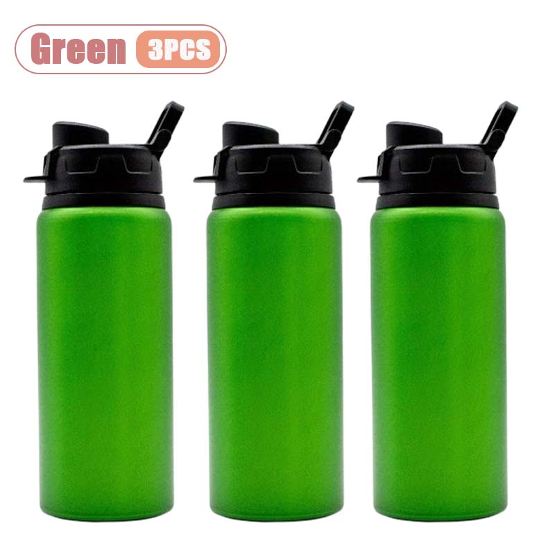 1-10PCS 600ml Aluminum Sports Water Bottle Leak Proof Lightweight Design for Cycling Hiking Gym BPA Free Canteen