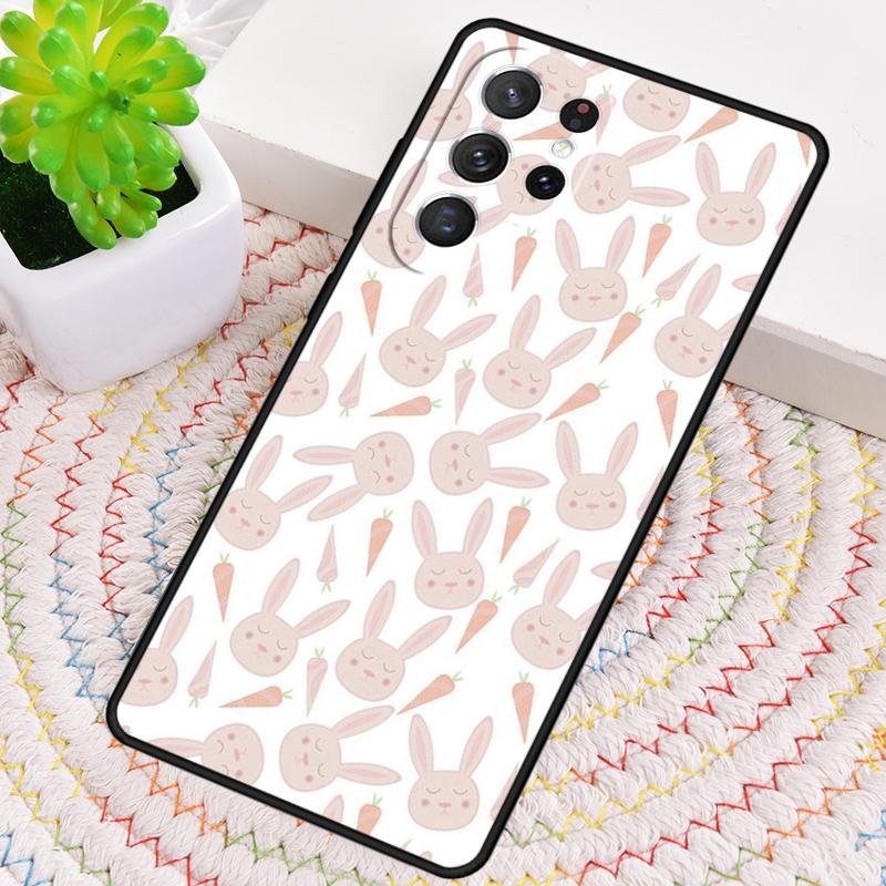 Cute Cartoon Carrot Pattern Phone Case for Samsung Galaxy Note 10 Pro S26 Ultra S23 S24 FE S25 S21 S22 PLUS Shockproof Cove