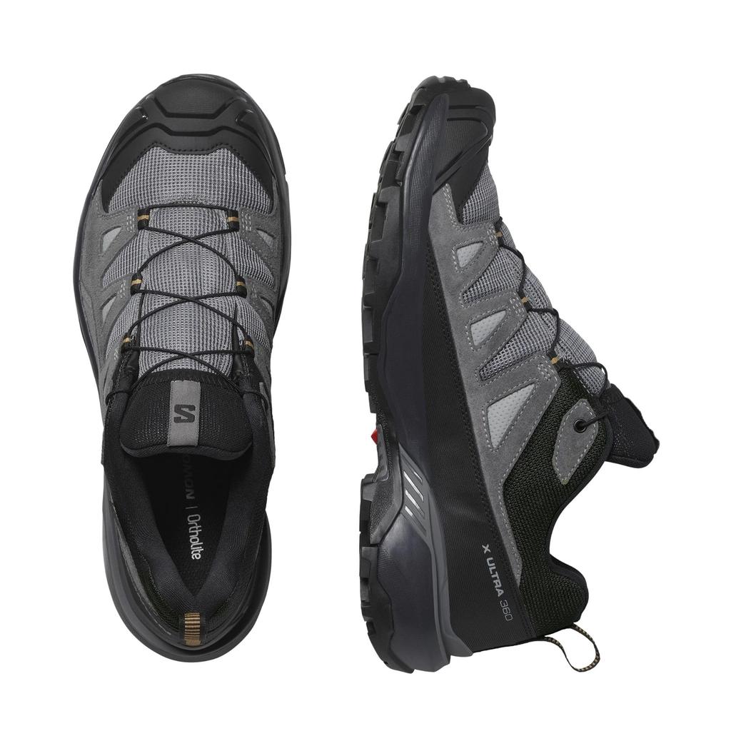 Salomon X ULTRA 360 LTR GTX Hiking and Trekking Size Men's Shoes, Sharkskin/Castlerock/Kelp, 27.0cm (L47571400)