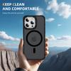 For iPhone 13 Pro Case with Lens Kickstand Matte Phone Back Cover Compatible with MagSafe
