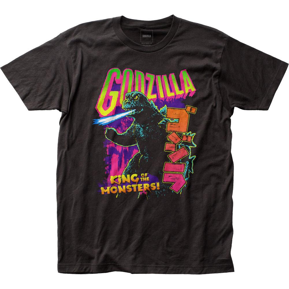 26 Godzilla Neon Mens T Shirt Cult Classic Monster Movie Tee New Black Unisex T-Shirt M