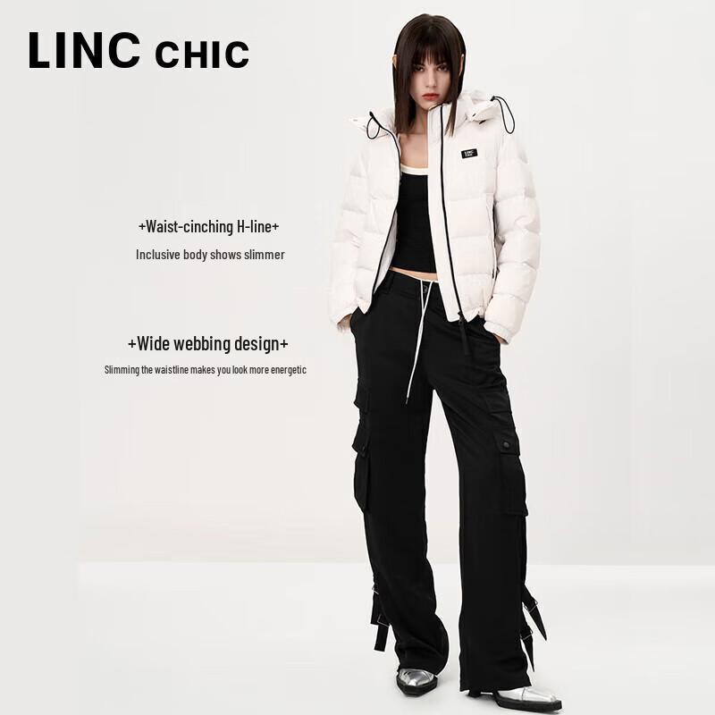 Jinyujie Damen 2024 H/W Ultraleichte Kurze Entendaunenjacke