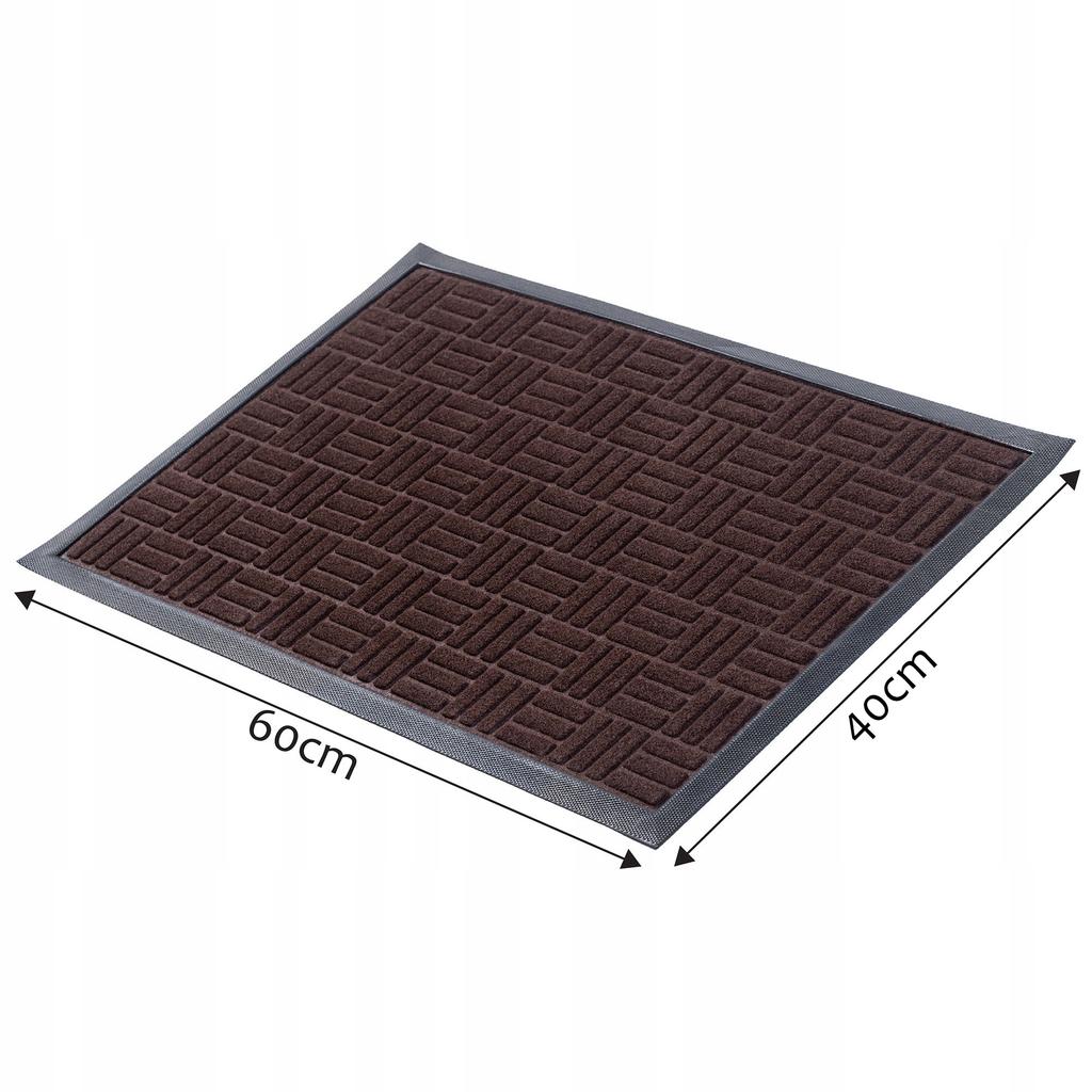 KADAX Rubber Entrance Doormat for Shoes 60x40 Cm