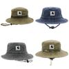 Cappello da Pescatore Uomo Donna Protezione Solare Estiva in Cotone con Ampia Visiera Pieghevole e Rete per Escursioni di Pesca Estive