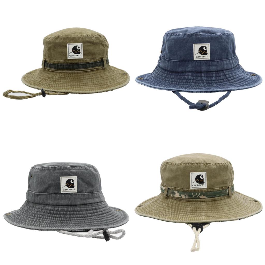 Cappello da Pescatore Uomo Donna Protezione Solare Estiva in Cotone con Ampia Visiera Pieghevole e Rete per Escursioni di Pesca Estive