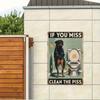Vintage Metal Poster Wall Art Funny Cleaning Sign Bathroom Decor