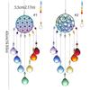 Hanging Crystal Wind Chime Pendant DIY Crafts Rainbow Catcher  Window Garden Ornaments