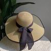 Summer straw hat 2025 large brim outdoor sun protection sun hat travel vacation foldable beach hat  sombrero para sol mujer