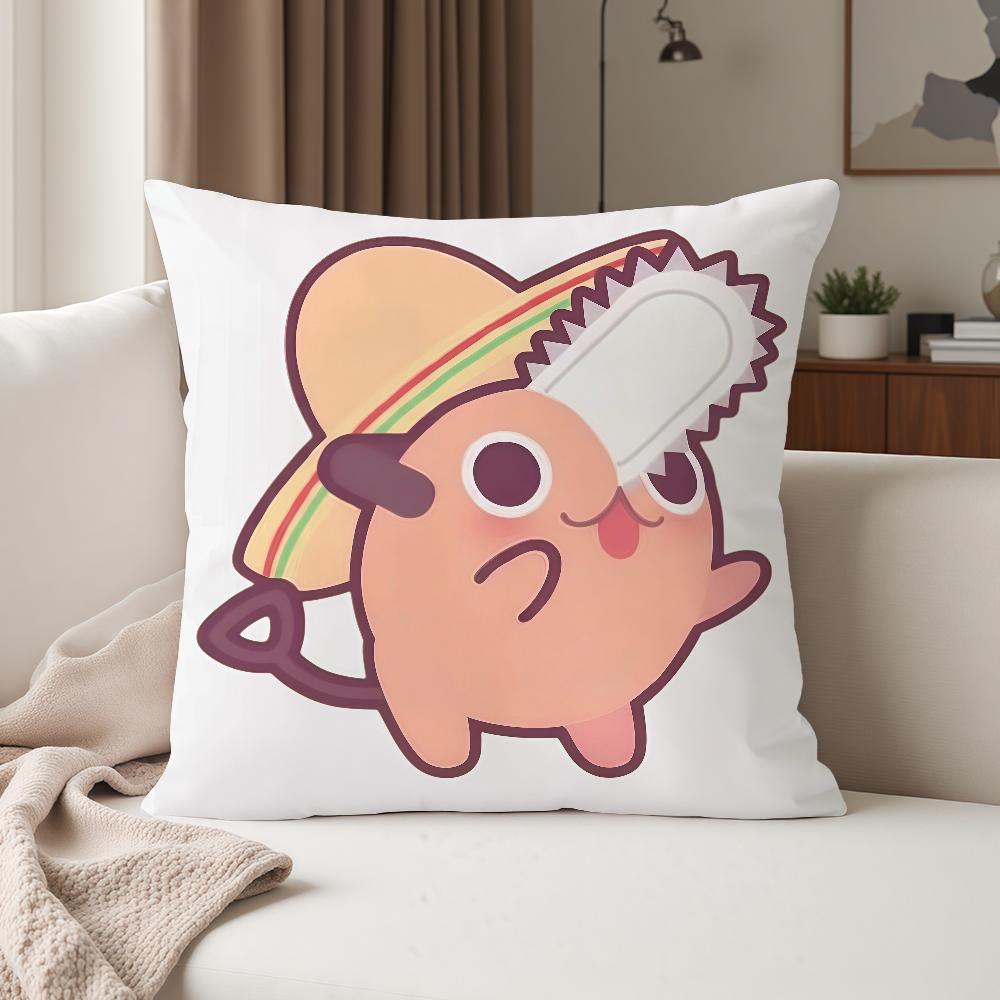 

Anime CCHAINSAW MMAN Pochita Pillow Case Suitable For Bedrooms Living Rooms Cars Home Decoration 30cmx30cm