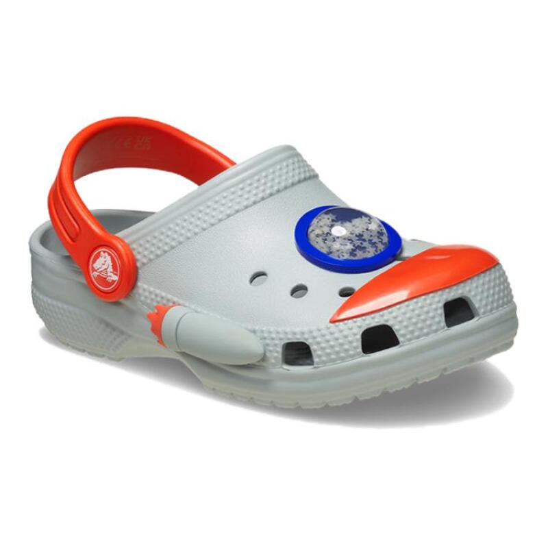 Children's Crocs simple and lightweight breathable children's slippers in phantom grey