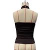 2025 Summer Women's Halterneck Backless Tank Top: European & American Fashion, Solid Color, Slimming, Sexy & Sleeveless