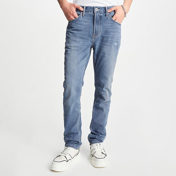 Lee Jeans Men's Medium Light Blue Moderate Tapered Pants LMB241705P6600FA02889