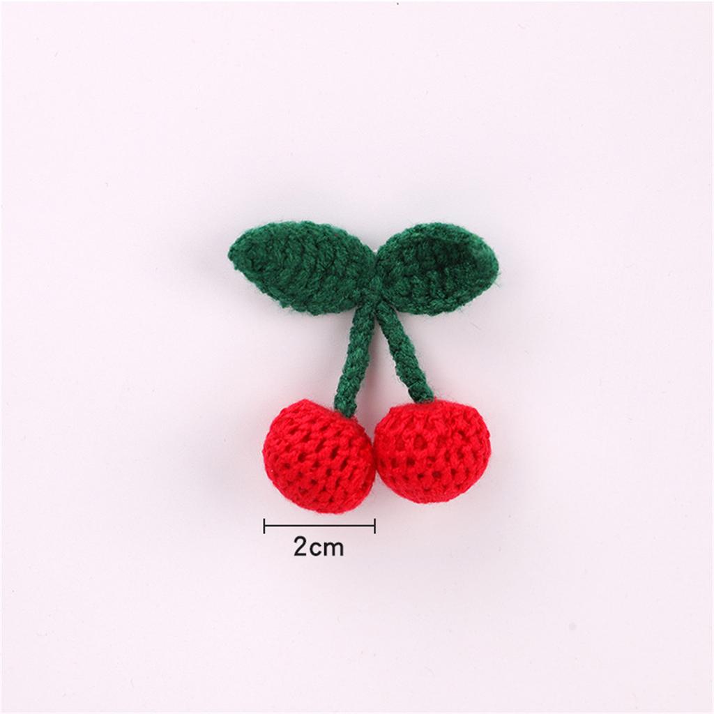 Embroidery Patches Colorful Cherry Pattern Appliques Adhesive Backing Patches for Clothing and Accessories