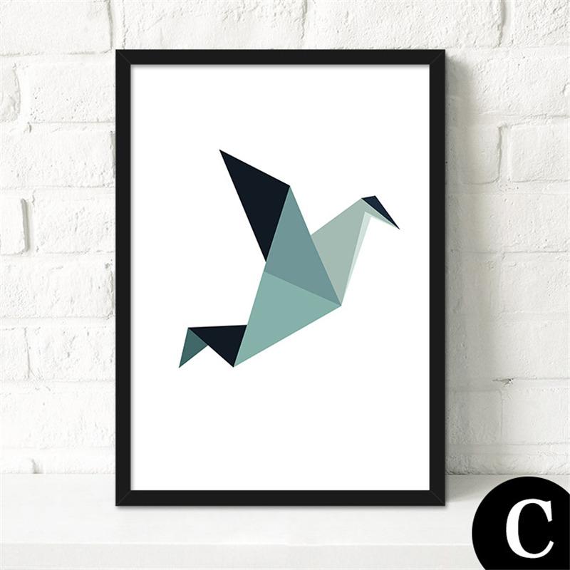 Nordic Decorative Canvas Painting Abstract Geometry Posters Modern and Simple Style for Kitchen Living Room Corridor