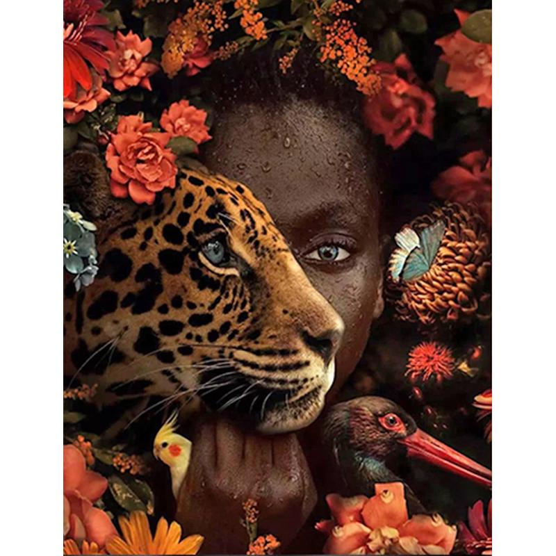 Diy 5D Deer Flower Butterfly Full Round Drill Cartoon Diamond Painting Cross Stitch Kits Art Animal Paint By Diamond Home Decor