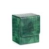 Fashion PU Leather Card Deck Box Holds 80 Cards Collection Window Collection Box Flannel Game Card Organizer Children