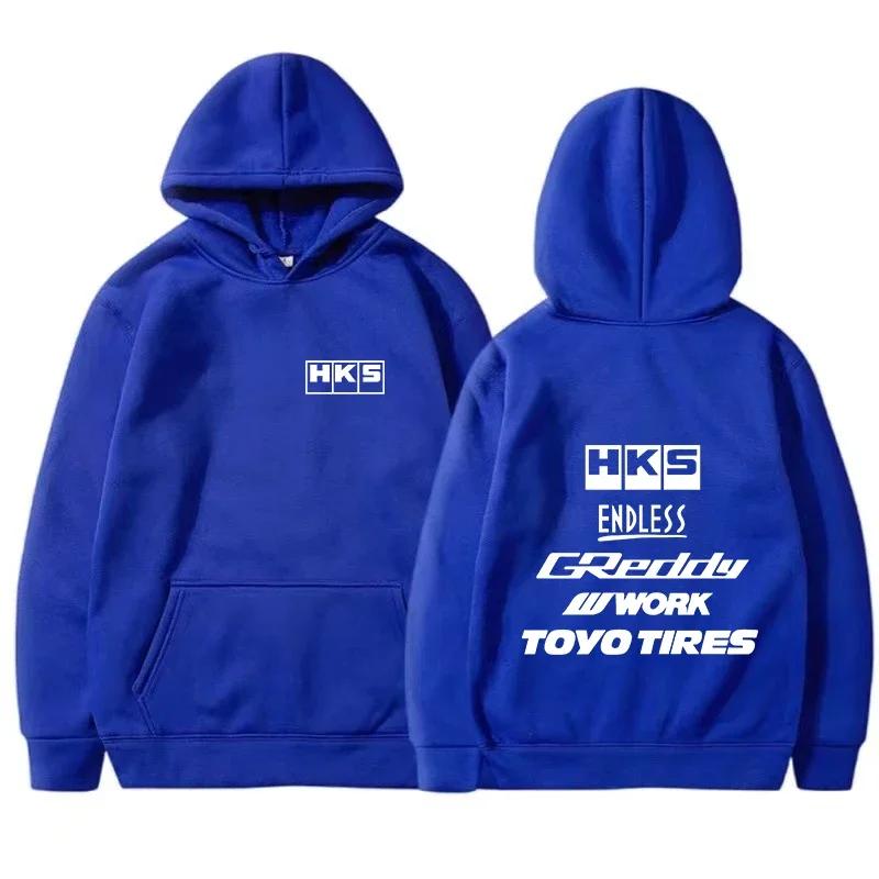 Herren Mode Cool Hoodie Japan JDM Modifiziertes Auto HKS ENDLESS Hoody Herren Damen Vintage Lässiges Sweatshirt Langarm Pullover