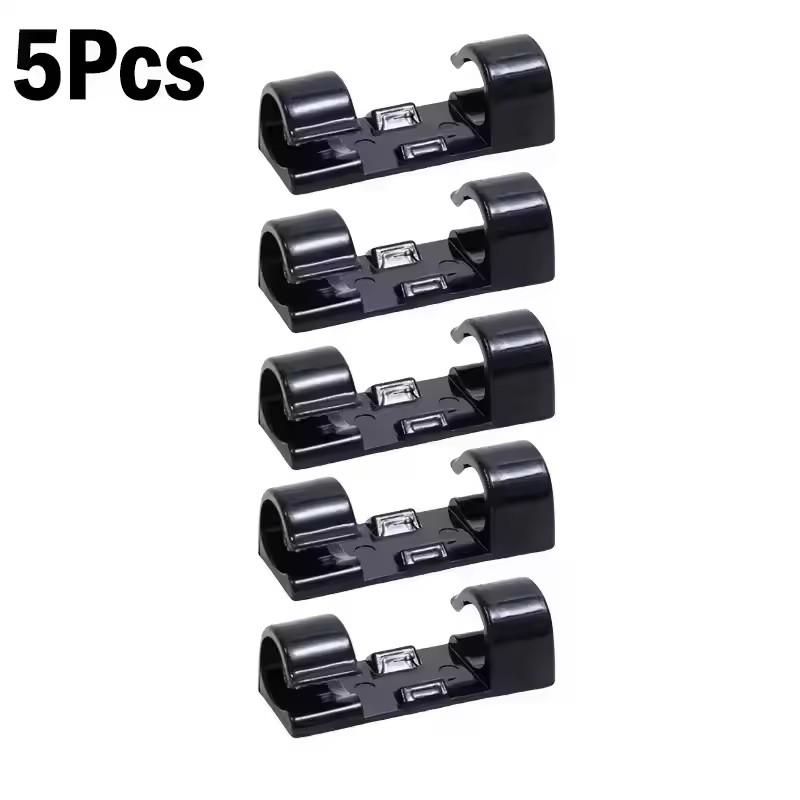 Cable Clips Organizer Drop Wire Holder Cord Management Self-Adhesive Cables Manager Fixed Clamp Wire Winder For Home Office Car
