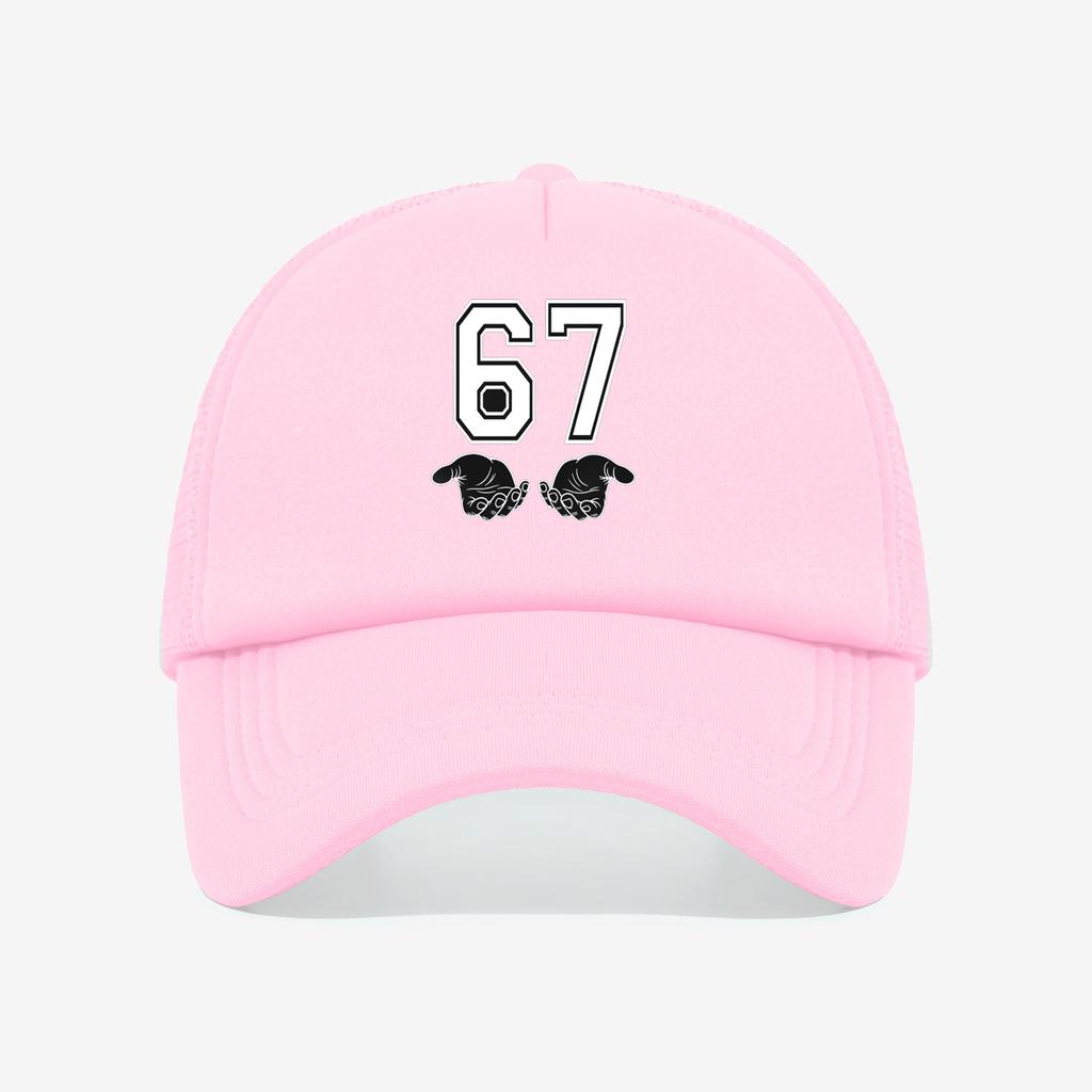 1PC 67 Gesture Bomb Mesh Cap! Breathable and Sweat Free+adjustable Head Circumference, Fashionable and Trendy On the Street