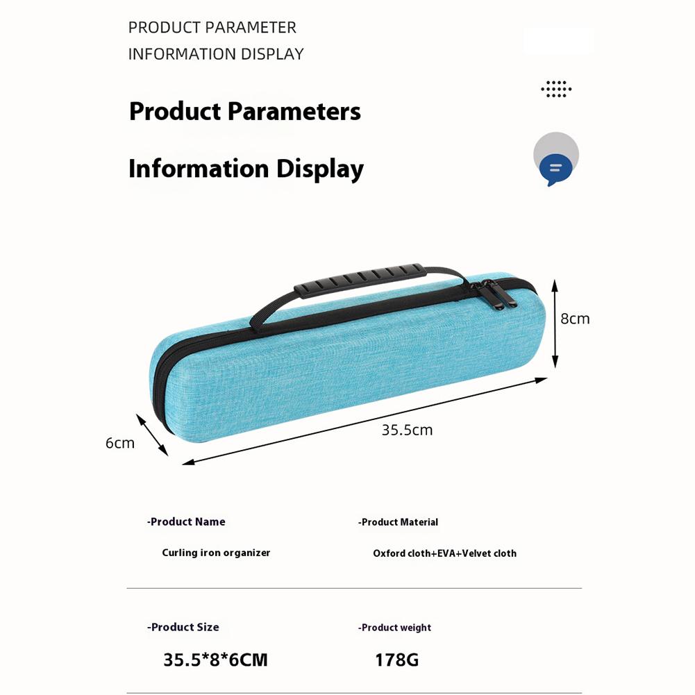 Hair Straightener Storage Bag Anti-Fall Curling Iron Storage Bag Multi-Function Portable Travel Carrying Case for Home Storage