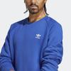 Adidas Originals Trefoil Essentials Crewneck Sweatshirt Men Sweatshirt Blue IA4825