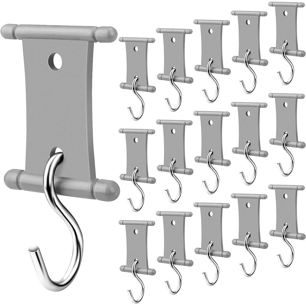 4/8/12/16Pcs S-Shaped Camping Awning Hooks Clips RV Tent Hangers Light Hangers For Caravan Camper Hooks Accessories Outdoor Supplies